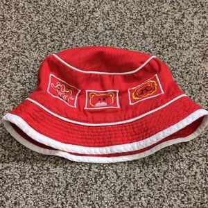 Vintage Red Animal Bucket Hat